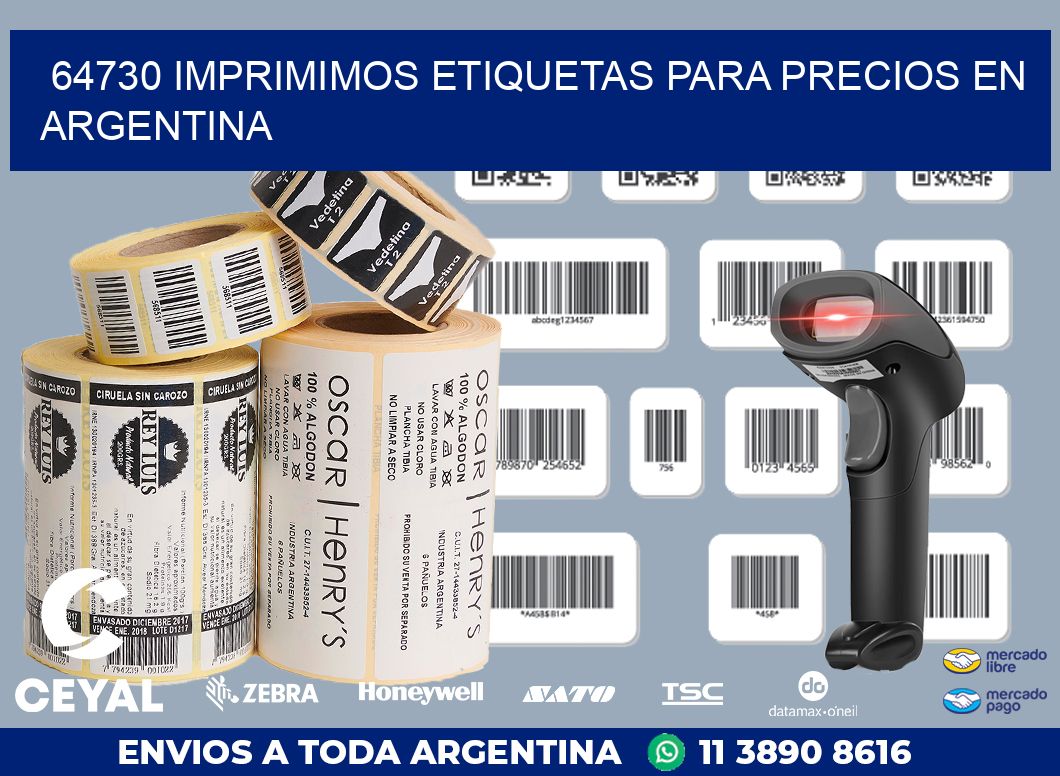 64730 IMPRIMIMOS ETIQUETAS PARA PRECIOS EN ARGENTINA