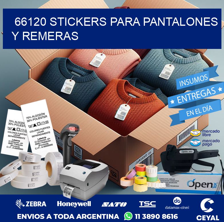66120 STICKERS PARA PANTALONES Y REMERAS