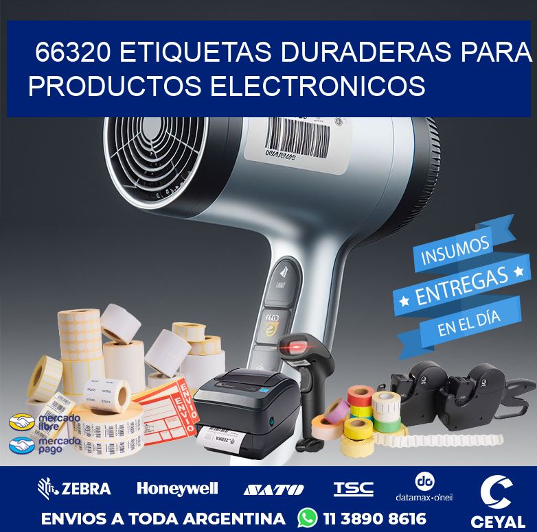 66320 ETIQUETAS DURADERAS PARA PRODUCTOS ELECTRONICOS