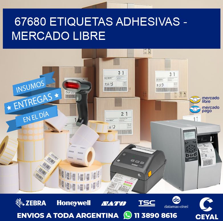 67680 ETIQUETAS ADHESIVAS - MERCADO LIBRE