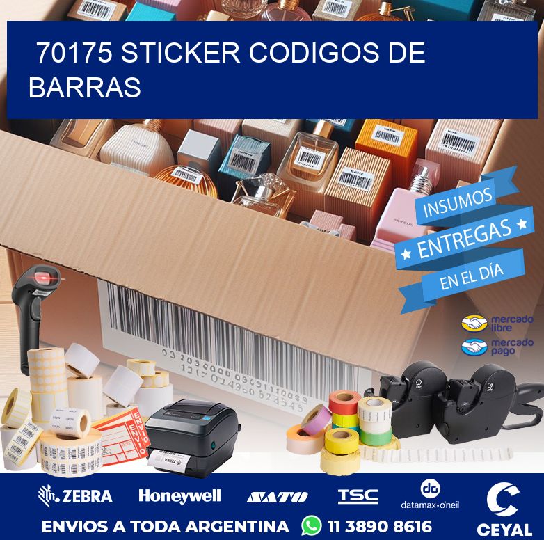 70175 STICKER CODIGOS DE BARRAS