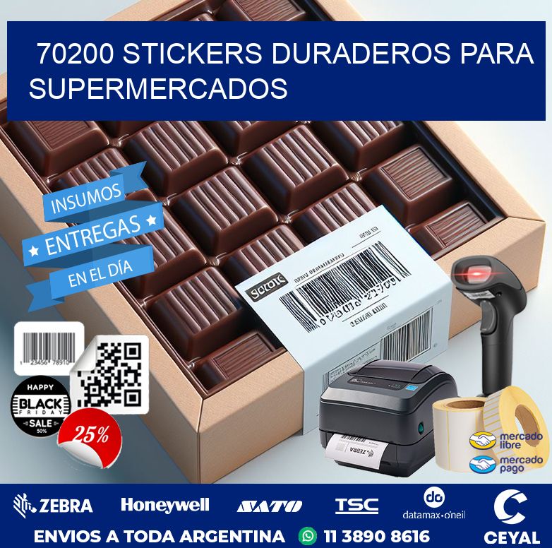 70200 STICKERS DURADEROS PARA SUPERMERCADOS