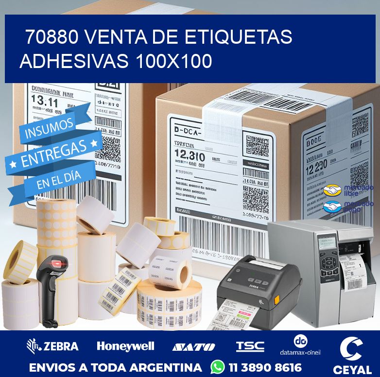 70880 VENTA DE ETIQUETAS ADHESIVAS 100X100