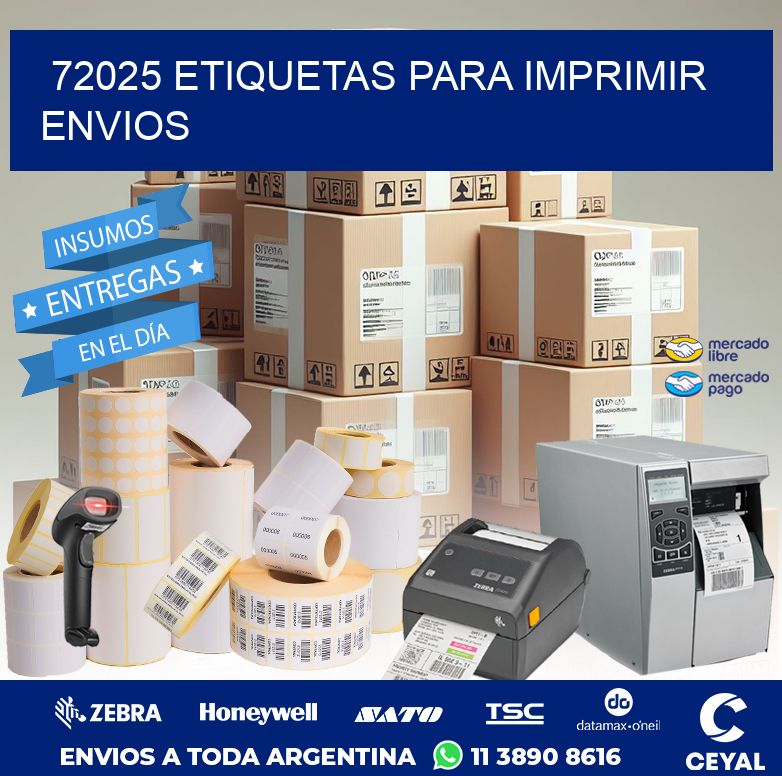72025 ETIQUETAS PARA IMPRIMIR ENVIOS