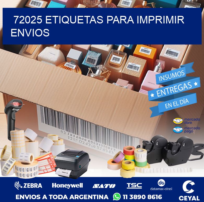 72025 ETIQUETAS PARA IMPRIMIR ENVIOS