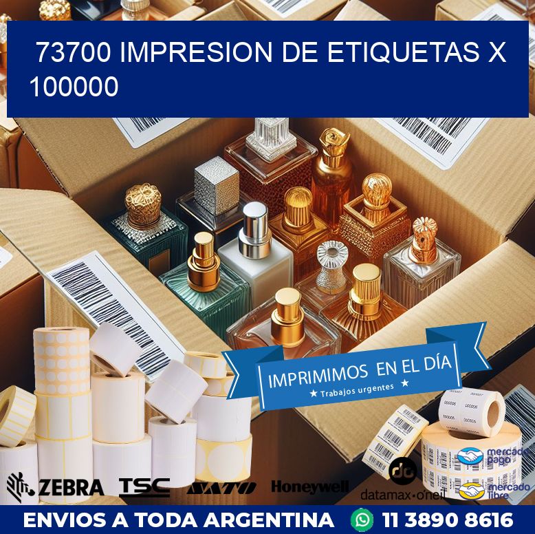 73700 IMPRESION DE ETIQUETAS X 100000