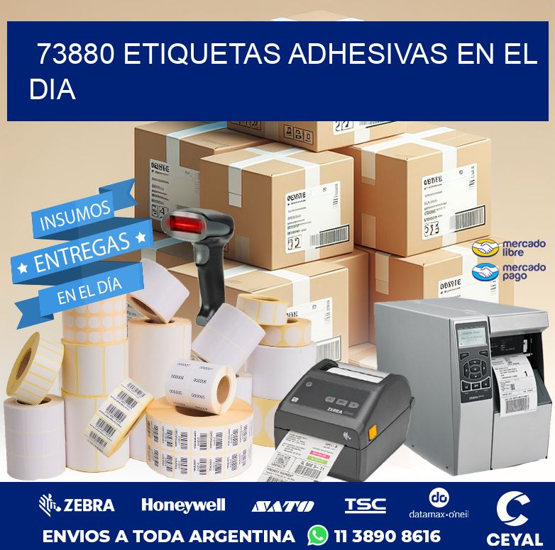 73880 ETIQUETAS ADHESIVAS EN EL DIA