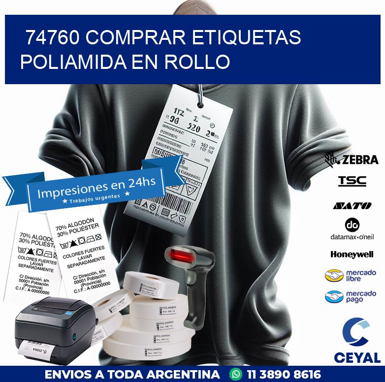 74760 COMPRAR ETIQUETAS POLIAMIDA EN ROLLO