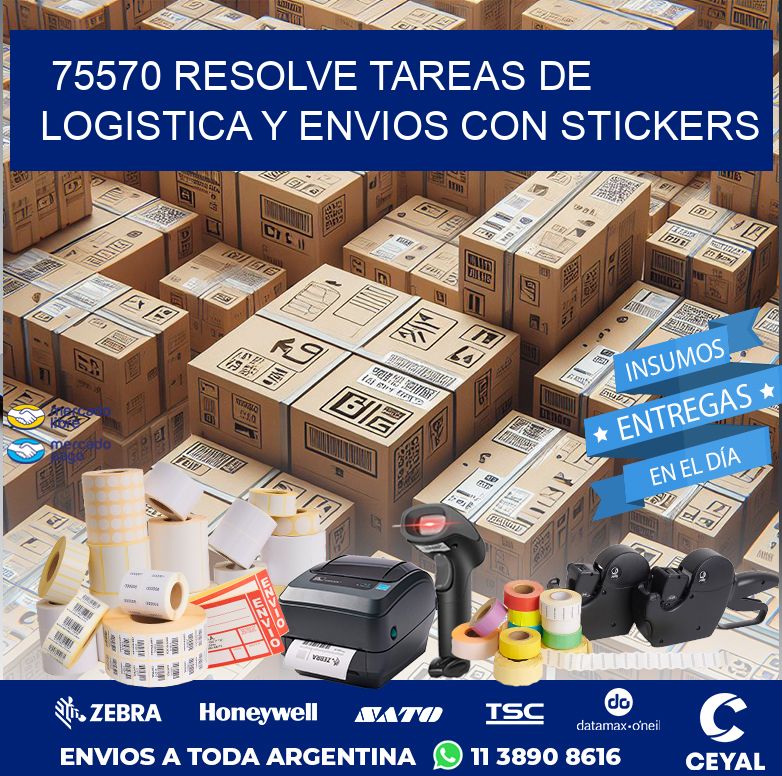 75570 RESOLVE TAREAS DE LOGISTICA Y ENVIOS CON STICKERS