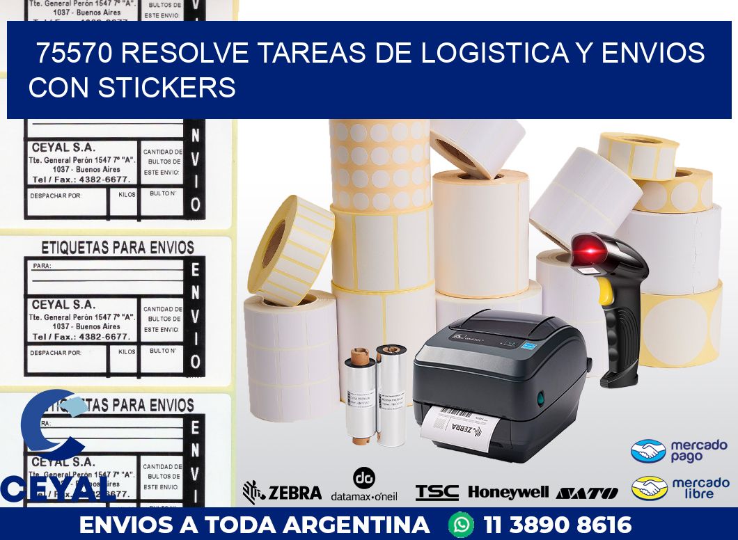 75570 RESOLVE TAREAS DE LOGISTICA Y ENVIOS CON STICKERS