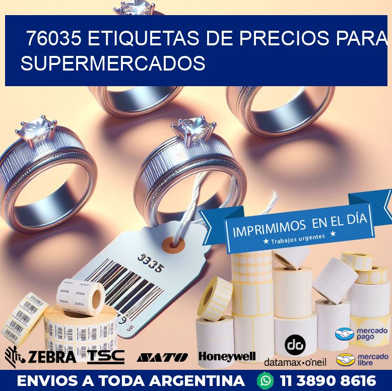 76035 ETIQUETAS DE PRECIOS PARA SUPERMERCADOS
