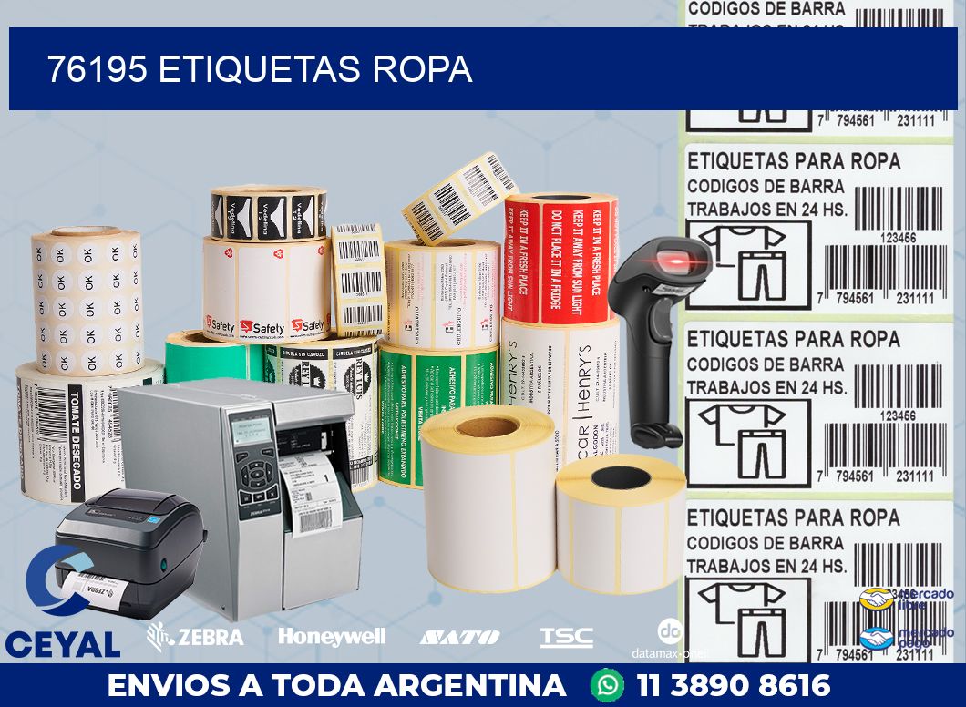 76195 ETIQUETAS ROPA
