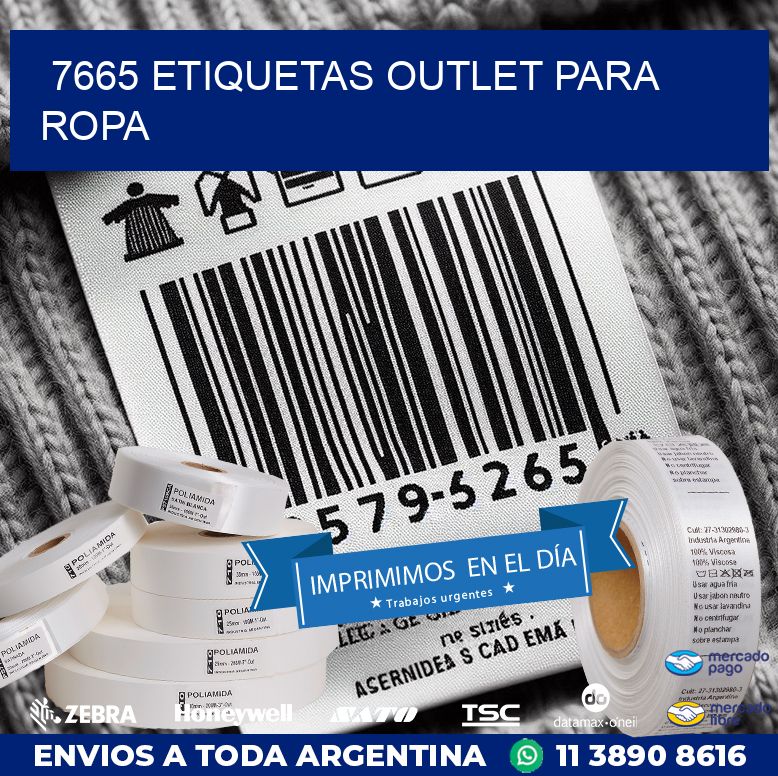 7665 ETIQUETAS OUTLET PARA ROPA