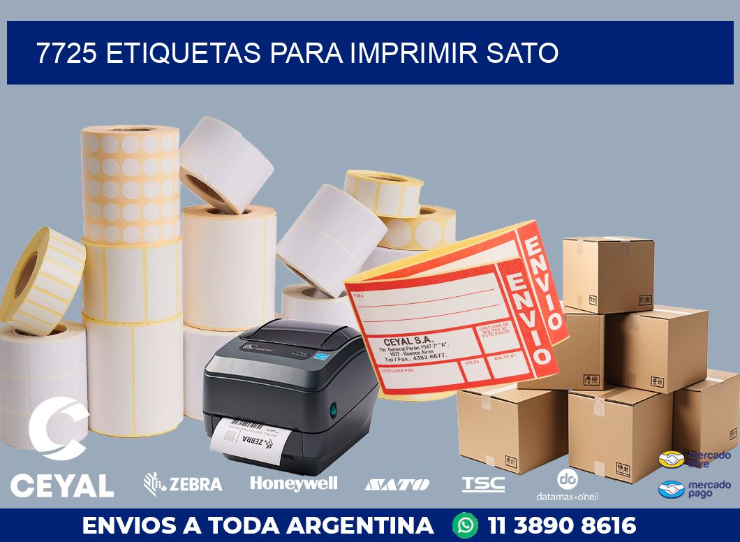 7725 ETIQUETAS PARA IMPRIMIR SATO