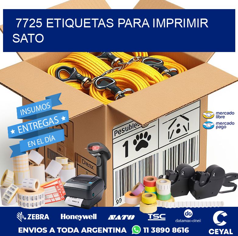 7725 ETIQUETAS PARA IMPRIMIR SATO