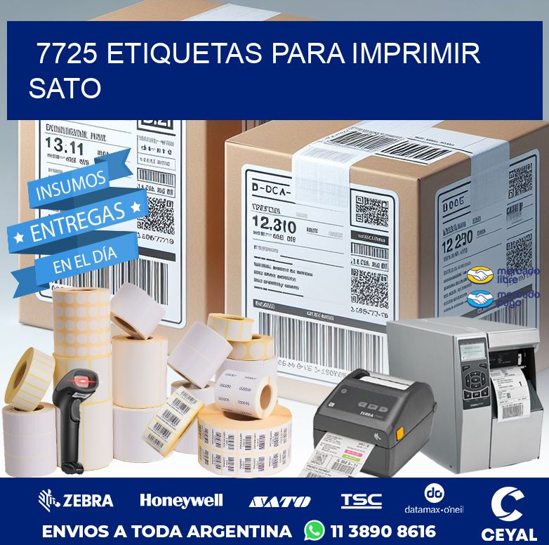 7725 ETIQUETAS PARA IMPRIMIR SATO
