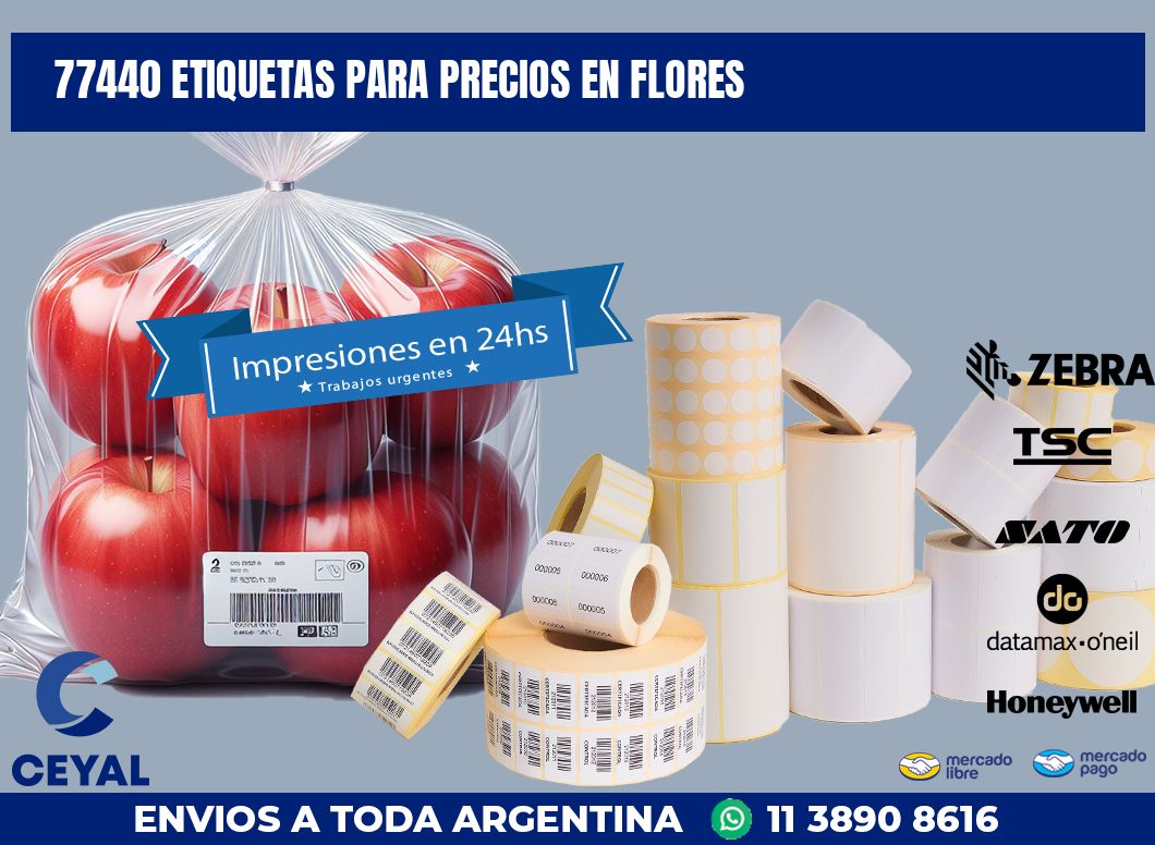 77440 ETIQUETAS PARA PRECIOS EN FLORES