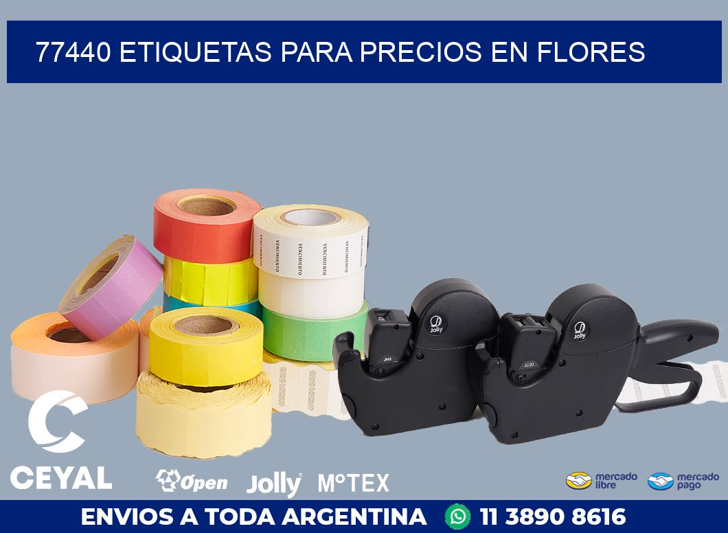 77440 ETIQUETAS PARA PRECIOS EN FLORES