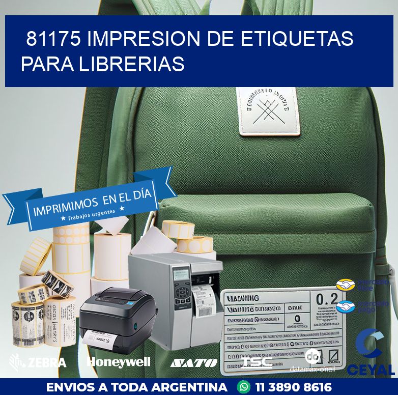 81175 IMPRESION DE ETIQUETAS PARA LIBRERIAS