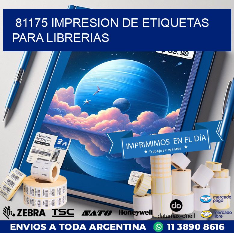81175 IMPRESION DE ETIQUETAS PARA LIBRERIAS