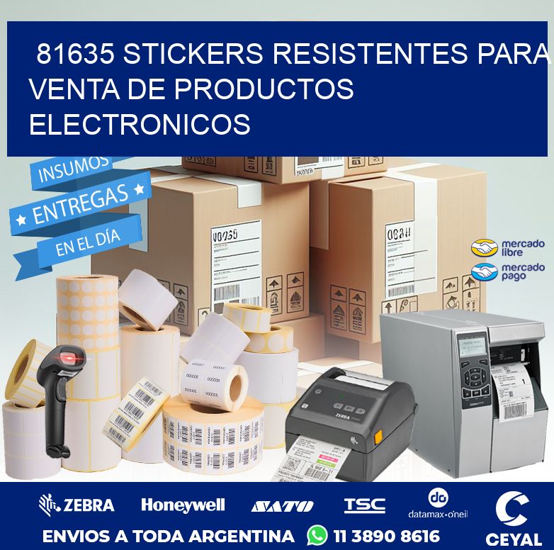 81635 STICKERS RESISTENTES PARA VENTA DE PRODUCTOS ELECTRONICOS