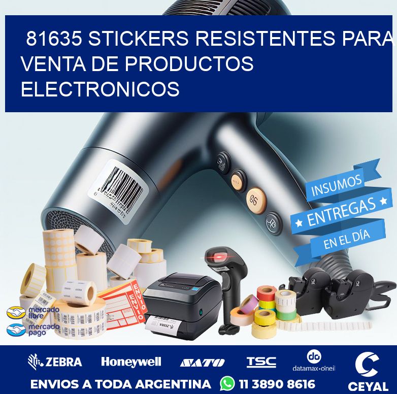 81635 STICKERS RESISTENTES PARA VENTA DE PRODUCTOS ELECTRONICOS