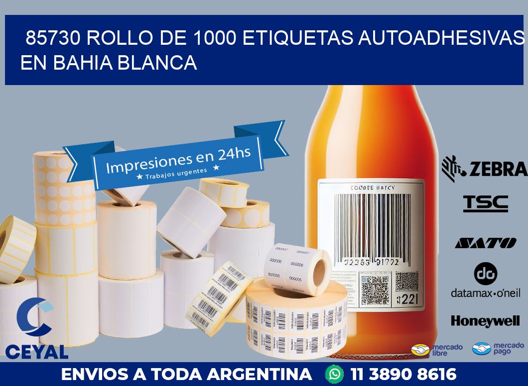 85730 ROLLO DE 1000 ETIQUETAS AUTOADHESIVAS EN BAHIA BLANCA
