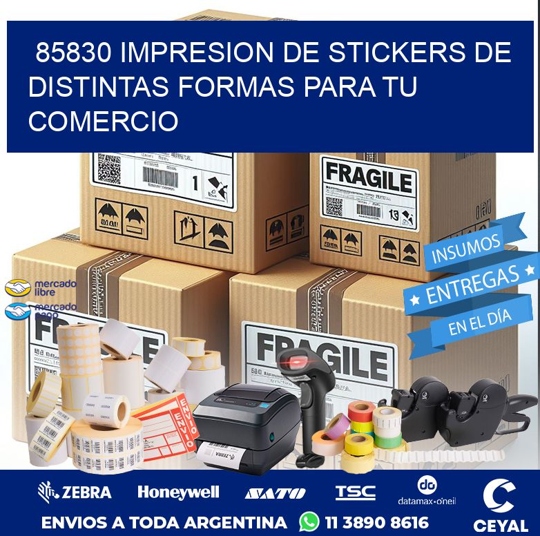 85830 IMPRESION DE STICKERS DE DISTINTAS FORMAS PARA TU COMERCIO