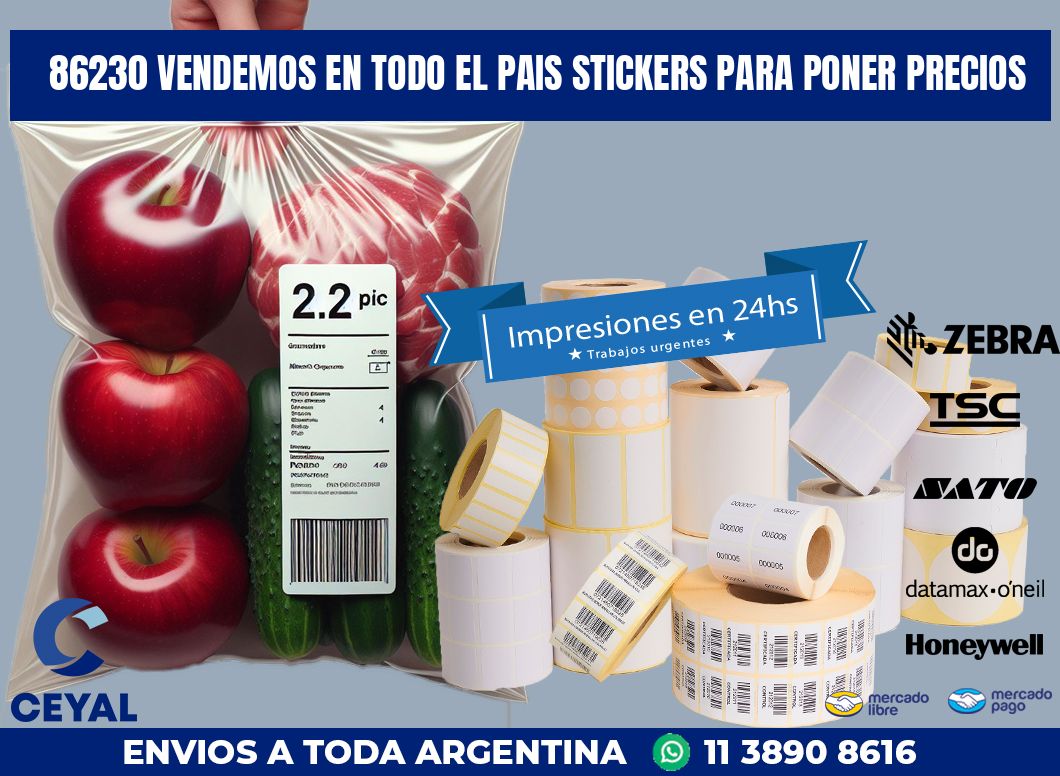 86230 VENDEMOS EN TODO EL PAIS STICKERS PARA PONER PRECIOS
