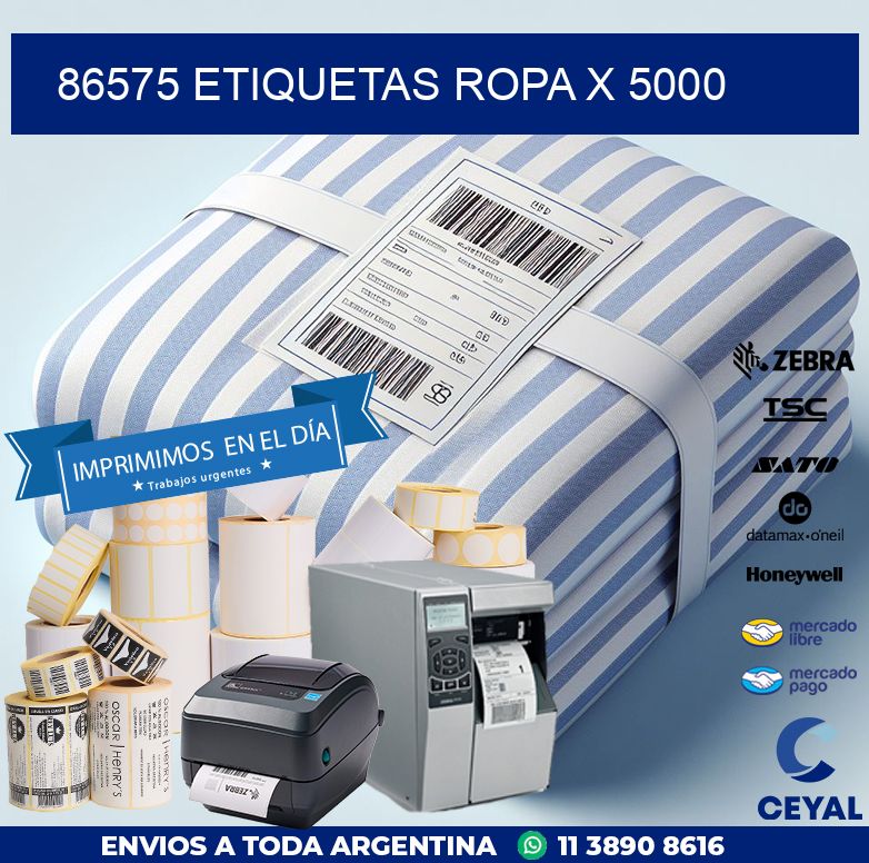 86575 ETIQUETAS ROPA X 5000
