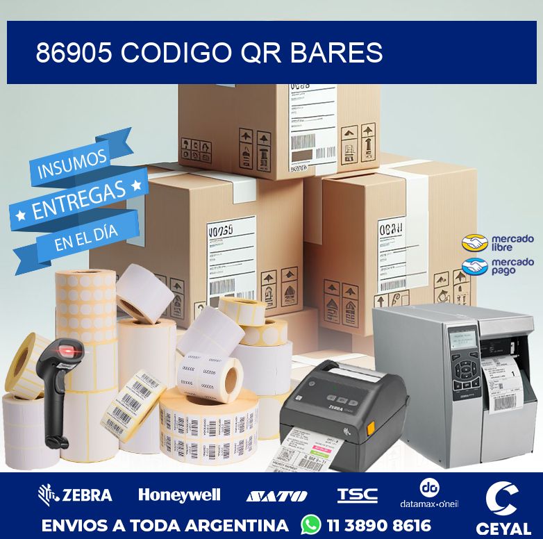 86905 CODIGO QR BARES