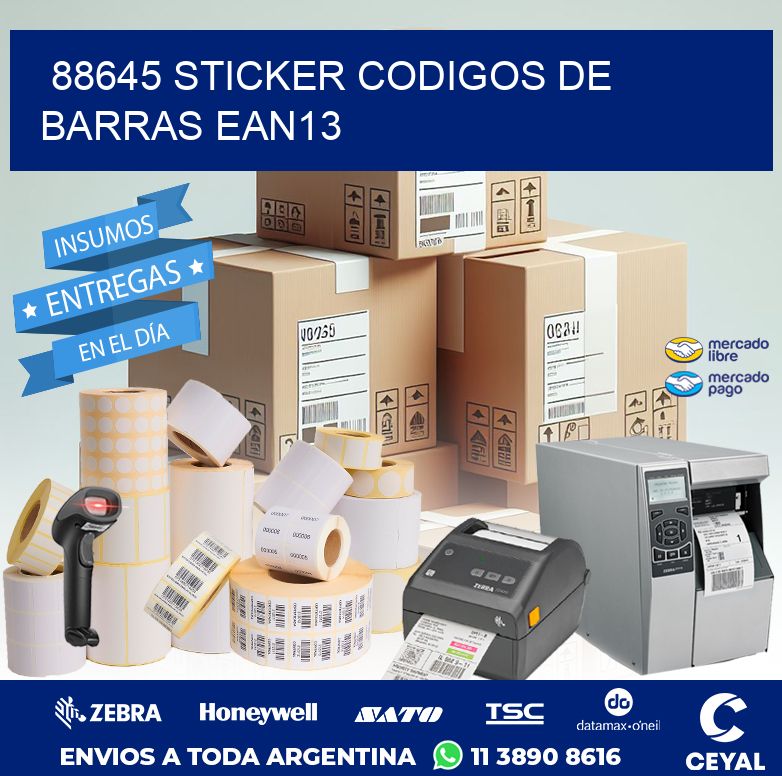 88645 STICKER CODIGOS DE BARRAS EAN13