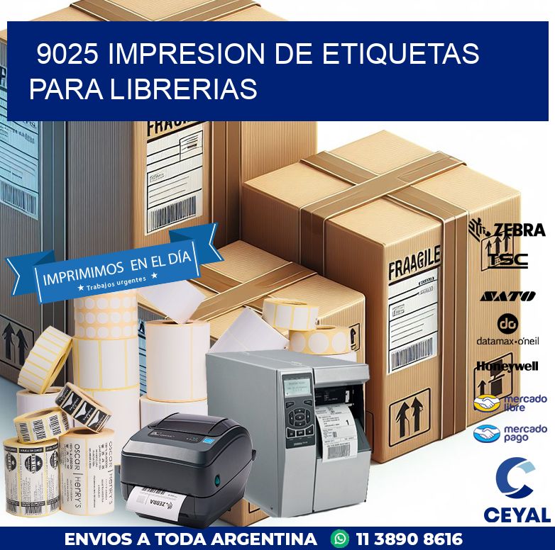 9025 IMPRESION DE ETIQUETAS PARA LIBRERIAS