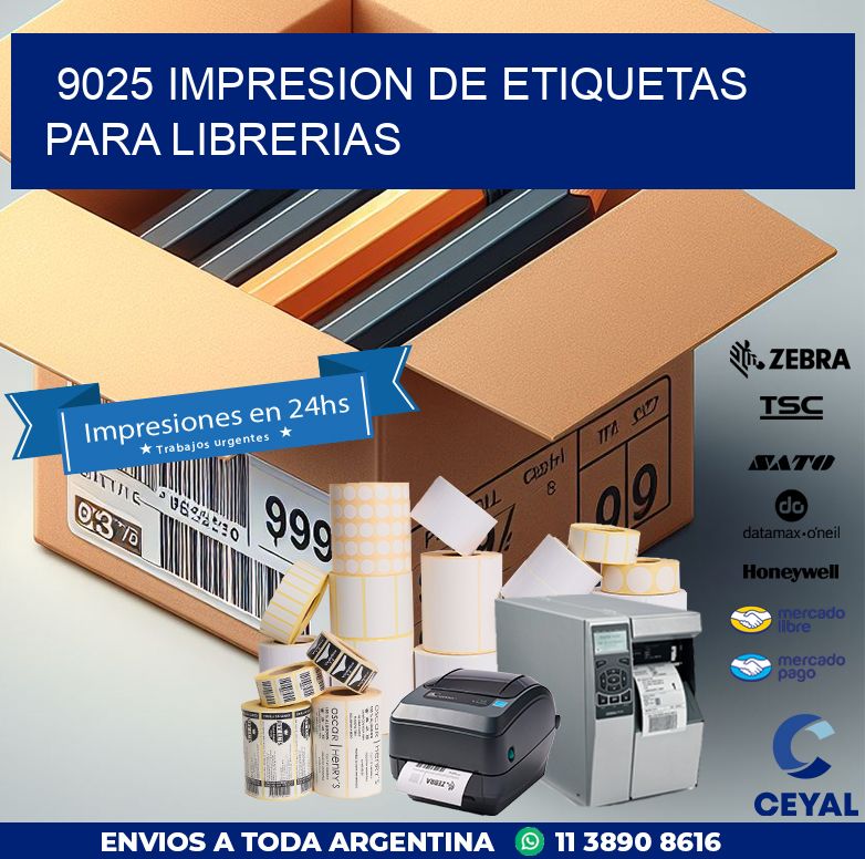 9025 IMPRESION DE ETIQUETAS PARA LIBRERIAS