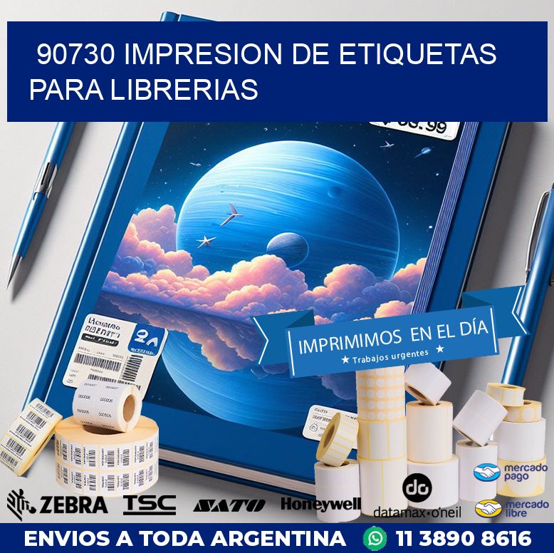 90730 IMPRESION DE ETIQUETAS PARA LIBRERIAS