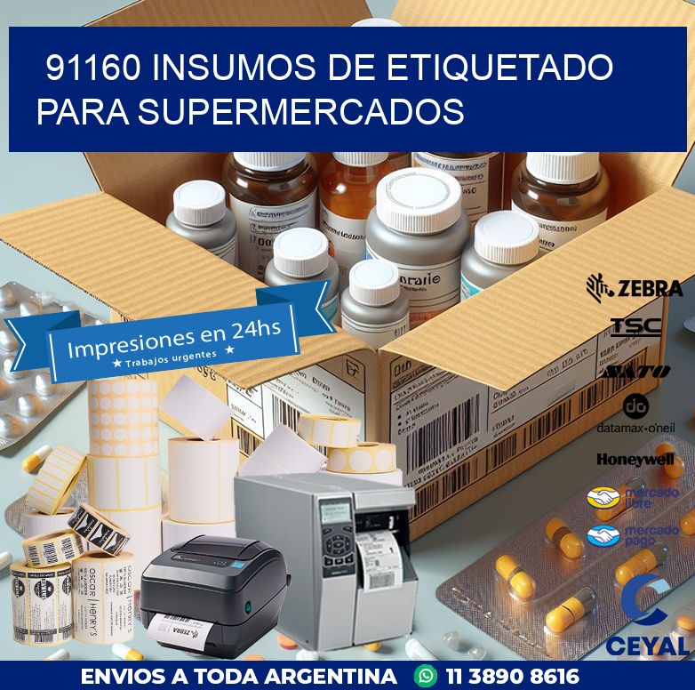 91160 INSUMOS DE ETIQUETADO PARA SUPERMERCADOS