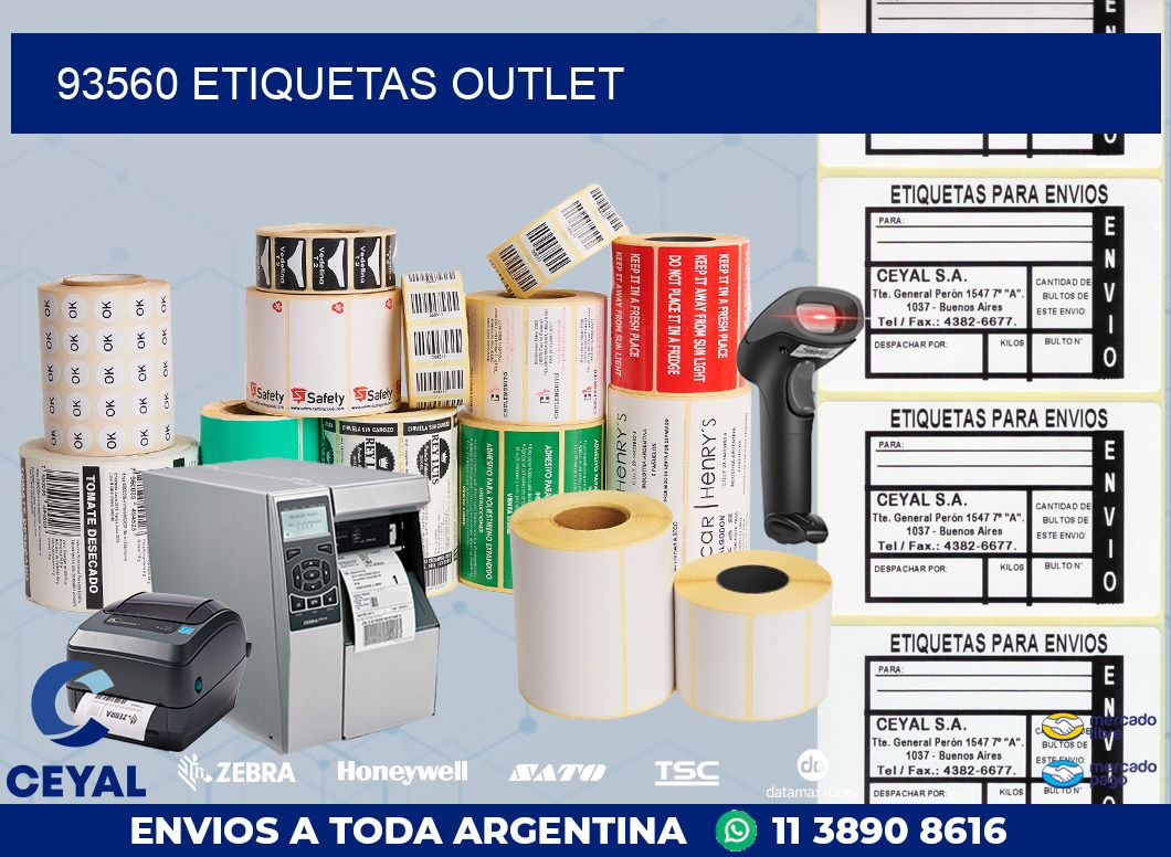 93560 ETIQUETAS OUTLET