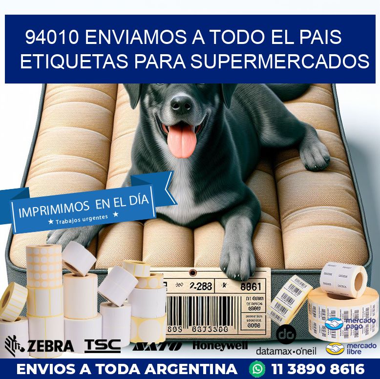 94010 ENVIAMOS A TODO EL PAIS ETIQUETAS PARA SUPERMERCADOS