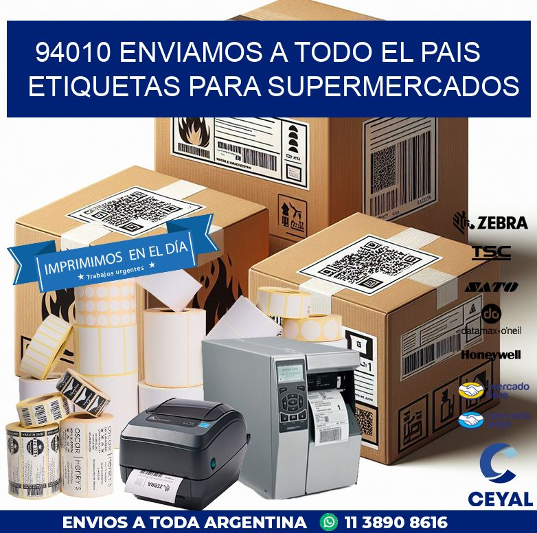 94010 ENVIAMOS A TODO EL PAIS ETIQUETAS PARA SUPERMERCADOS