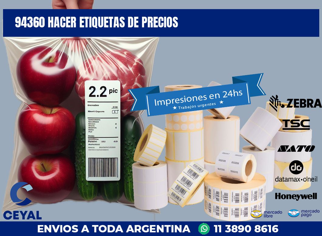 94360 HACER ETIQUETAS DE PRECIOS