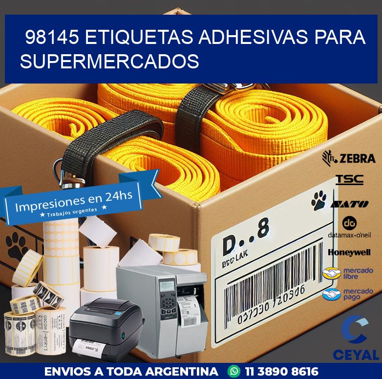 98145 ETIQUETAS ADHESIVAS PARA SUPERMERCADOS