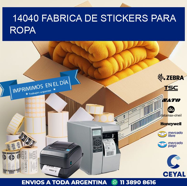 14040 FABRICA DE STICKERS PARA ROPA