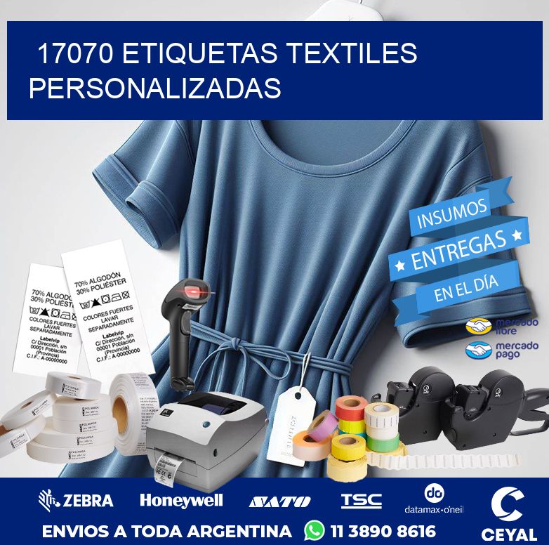17070 ETIQUETAS TEXTILES PERSONALIZADAS