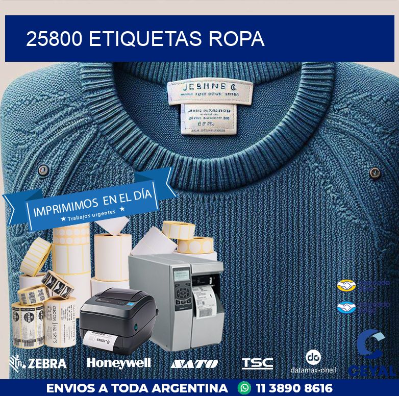 25800 ETIQUETAS ROPA
