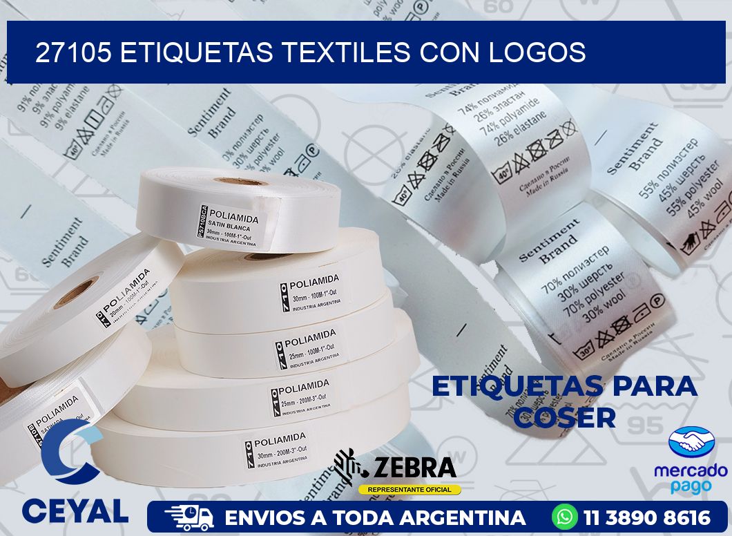 27105 ETIQUETAS TEXTILES CON LOGOS