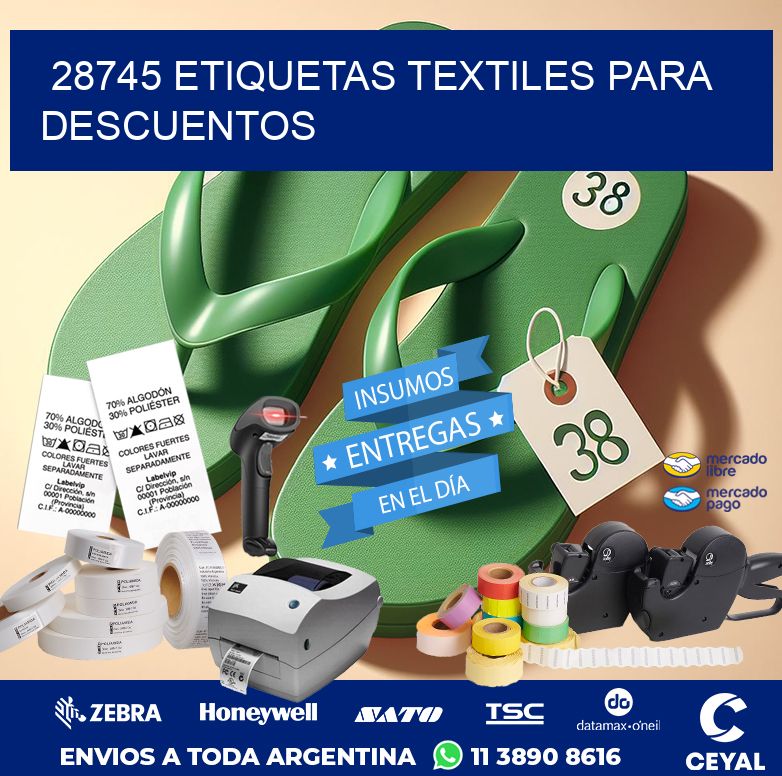 28745 ETIQUETAS TEXTILES PARA DESCUENTOS