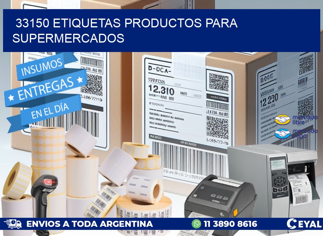 33150 Etiquetas productos para supermercados