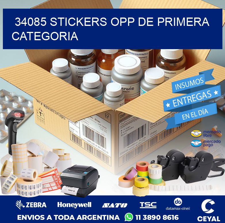 34085 STICKERS OPP DE PRIMERA CATEGORIA