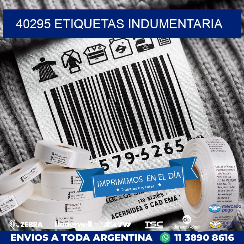 40295 ETIQUETAS INDUMENTARIA