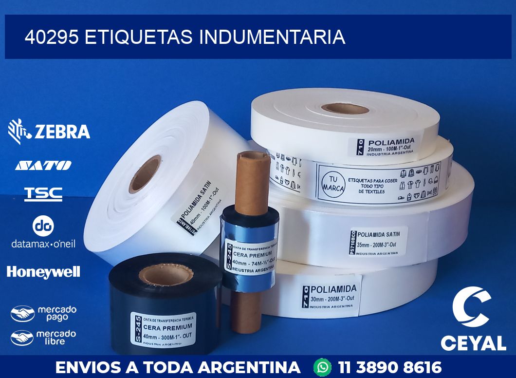 40295 ETIQUETAS INDUMENTARIA